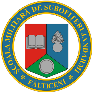 Coat of arms (crest) of Military School for Gendarmerie Non-Commissioned Officers School in Fălticeni