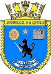 Coat of arms (crest) of the Coastal Patrol Vessel Corral (LSG-1610), Chilean Navy