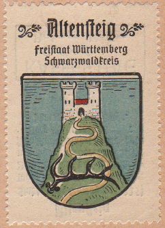Wappen von Altensteig/Coat of arms (crest) of Altensteig