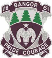 Coat of arms (crest) of Bangor High School Junior Reserve Officers Training Corps, US Army