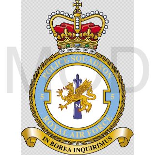 Coat of arms (crest) of the No 5 Police Squadron, Royal Air Force