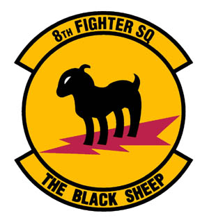 Coat of arms (crest) of the 8th Fighter Squadron, US Air Force