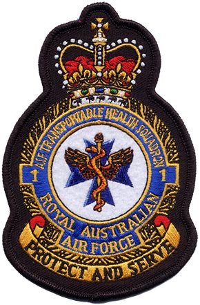 Coat of arms (crest) of the No 1 Airtransportable Health Squadron, Royal Australian Air Force