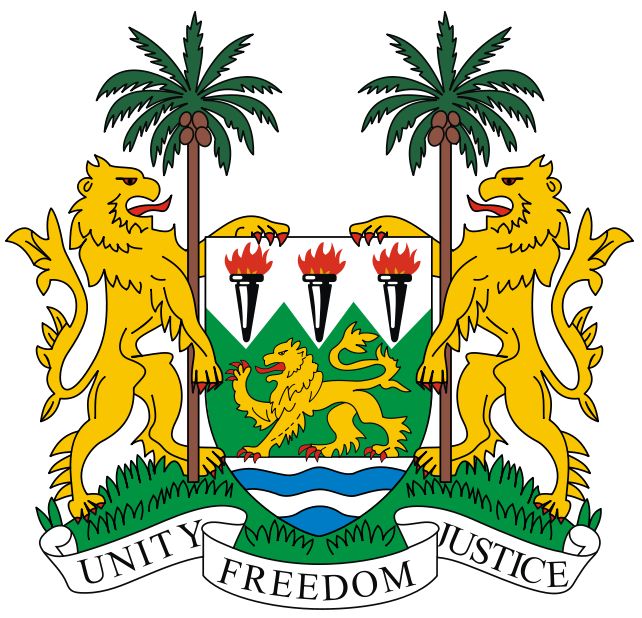 Coat of arms (crest) of National Arms of Sierra Leone