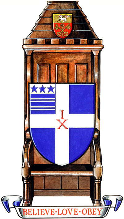 Arms (crest) of Christ Church Cathedral, Fredericton