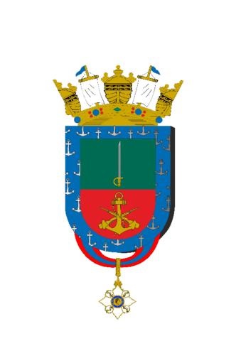 Coat of arms (crest) of the Fusiliers Command of the National Squadron, Brazilian Navy