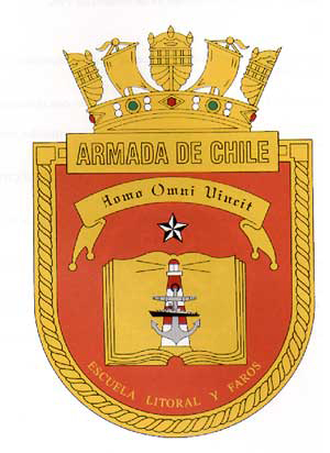 Coat of arms (crest) of the Littoral and Lighthouse School, Chilean Navy