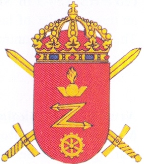 Coat of arms (crest) of the Radar and Mechanics School, Swedish Army