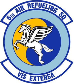 Coat of arms (crest) of the 6th Air Refueling Squadron, US Air Force