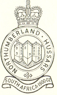 Coat of arms (crest) of the Northumberland Hussars, British Army