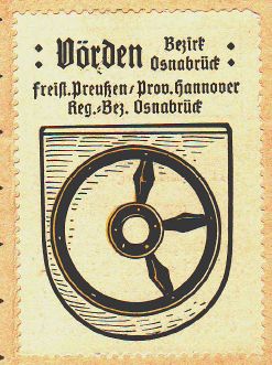 Wappen von Vörden (Vechta)/Coat of arms (crest) of Vörden (Vechta)