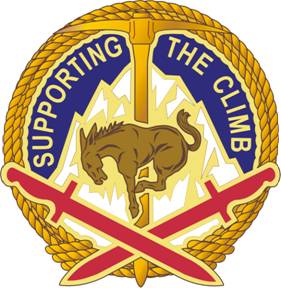 Coat of arms (crest) of 10th Sustainment Brigade, US Army