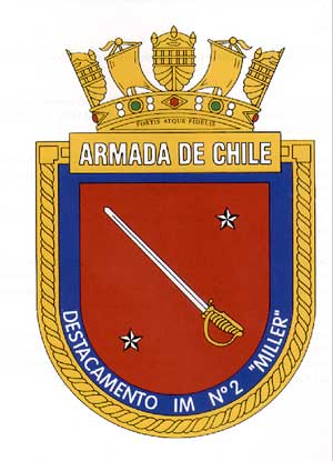 Coat of arms (crest) of the Marine Infantry Detachment No 2 Miller, Chilean Navy