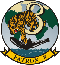 Coat of arms (crest) of the VP-8 Tigers, US Navy