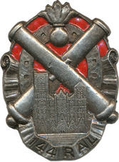 Coat of arms (crest) of the 144th Hippomobile Heavy Artillery Regiment, French Army