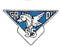 Coat of arms (crest) of the 55th Infantry Division Reconnaissance Group. French Army