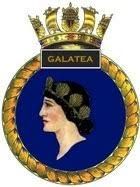 Coat of arms (crest) of the HMS Galatea, Royal Navy