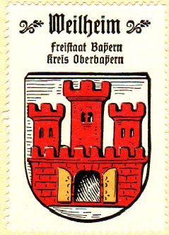 Wappen von Weilheim in Oberbayern