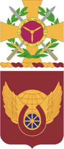 Coat of arms (crest) of 58th Transportation Battalion, US Army