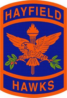 Coat of arms (crest) of Hayfield Secondary School Junior Reserve Officer Training Corps, US Army