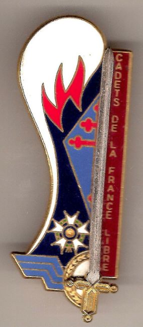 Coat of arms (crest) of the Promotion 1985-1988 Cadets de la France Libre of the Special Military School Saint-Cyr Coëtquidan, French Army
