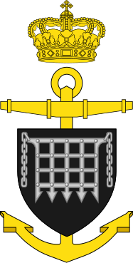 Blason de Minelayer Lougen (N41), Danish Navy/Arms (crest) of Minelayer Lougen (N41), Danish Navy