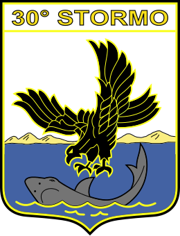 Coat of arms (crest) of the 30th Wing Valerio Scarabellotto, Italian Air Force