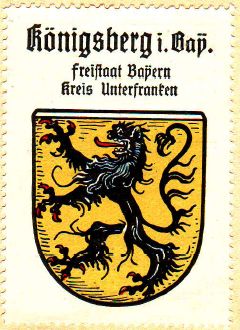 Wappen von Königsberg in Bayern/Coat of arms (crest) of Königsberg in Bayern