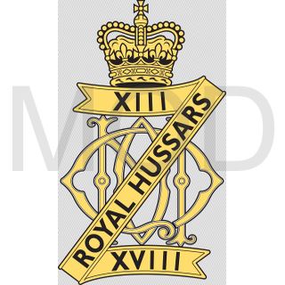 Coat of arms (crest) of the 13th-18th Royal Hussars (Queen Mary's Own), British Army