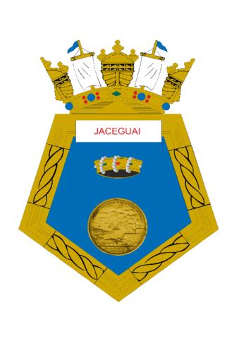 Coat of arms (crest) of the Corvette Jaceguai, Brazilian Navy
