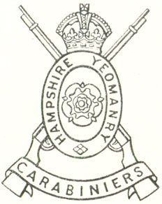 Coat of arms (crest) of the Hampshire Carabiniers, British Army