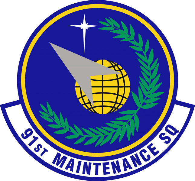 File:91st Maintenance Squadron, US Air Force.png
