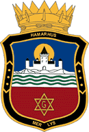 Coat of arms (crest) of Lodge of St Andrew no 4 Hamarhus (Norwegian Order of Freemasons)