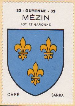 Blason de Mézin/Coat of arms (crest) of {{PAGENAME