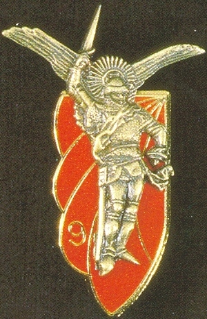 Coat of arms (crest) of the 9th Parachute Chasseur Regiment, French Army