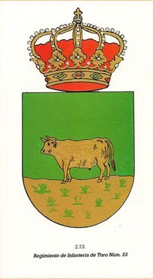 Coat of arms (crest) of the Infantry Regiment Toro, Spanish Army