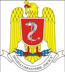 Coat of arms (crest) of the 1st Infantry Division Dacica, Romanian Army