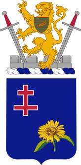 Arms of 353rd (Infantry) Regiment, US Army