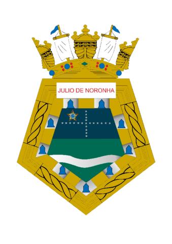 Coat of arms (crest) of the Corvette Júlio de Noronha, Brazilian Navy