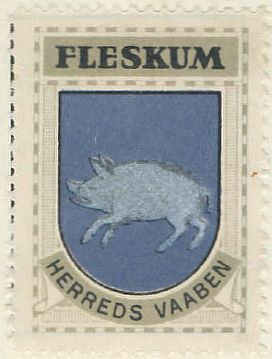 Arms (crest) of Fleskum Herred
