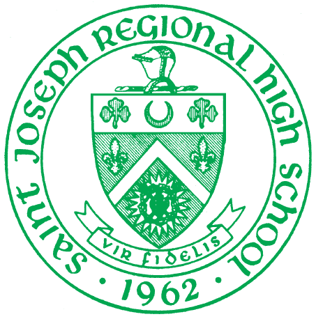 Coat of arms (crest) of St Joseph Regional High School, USA