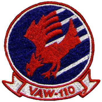 Coat of arms (crest) of the Carrier Airborne Early Warning Squadron (VAW)-110 Firebirds, US Navy