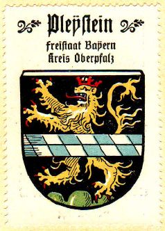 Wappen von Pleystein/Coat of arms (crest) of Pleystein