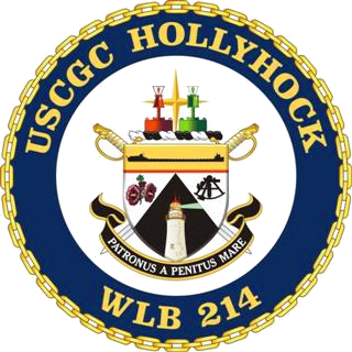 Coat of arms (crest) of the USCGC Hollyhock (WLB-214)