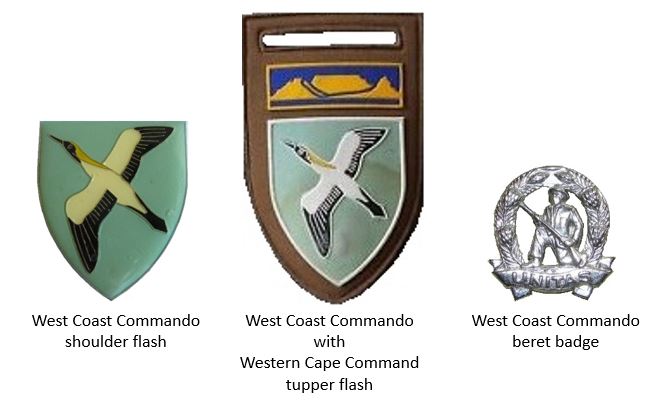 Coat of arms (crest) of the West Coast Commando, South African Army