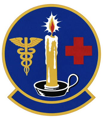 Coat of arms (crest) of the 414th Medical Service Squadron, US Air Force