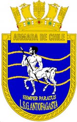 Coat of arms (crest) of the Coastal Patrol Vessel Antofagasta (LSG-1614), Chilean Navy