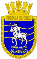 Blason de Coastal Patrol Vessel Antofagasta (LSG-1614), Chilean Navy/Arms (crest) of Coastal Patrol Vessel Antofagasta (LSG-1614), Chilean Navy