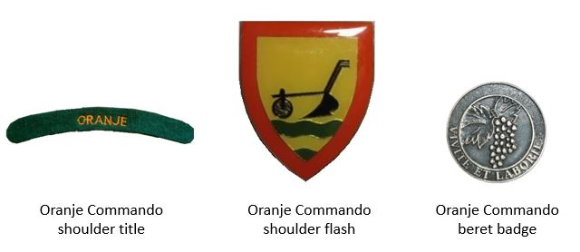 Coat of arms (crest) of the Oranje Commando, South African Army