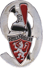 Coat of arms (crest) of the 9th Cuirassier Regiment, French Army